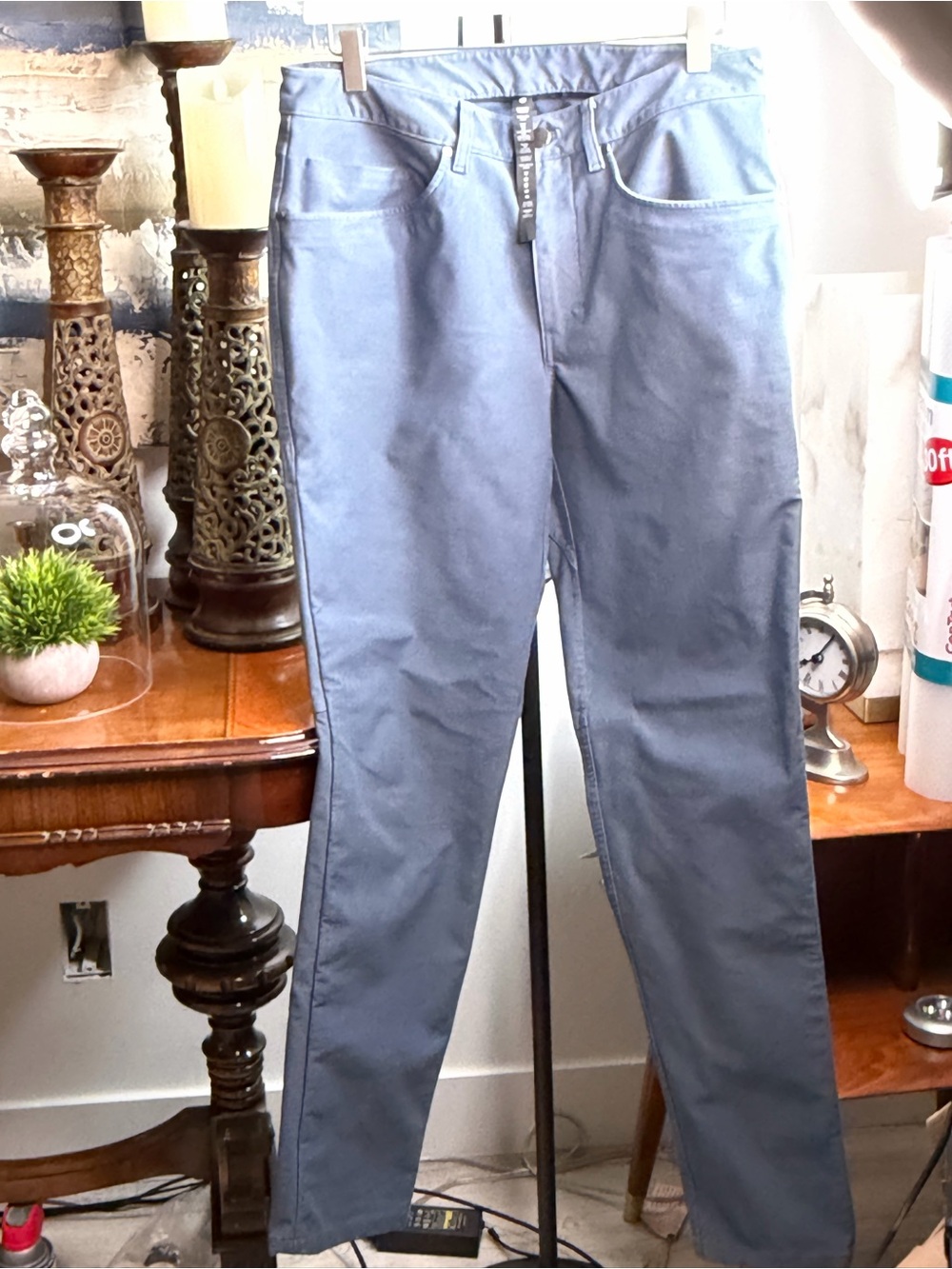 Lululemon Men's ABC Slim Fit Warpstreme Blue Pants Size 32